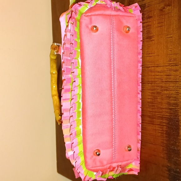 EUC Summer Purse w/Bamboo Handle - Picture 3 of 4